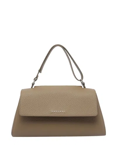 Orciani Sveva Shoulder Bag In Neutrals