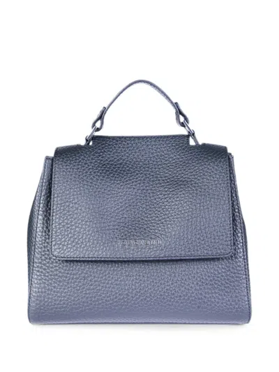 Orciani Sveva Soft Grained Leather Tote Bag In Pink