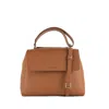 Orciani Sveva Soft Medium Colored Leather Shoulder Bag With Shoulder Strap