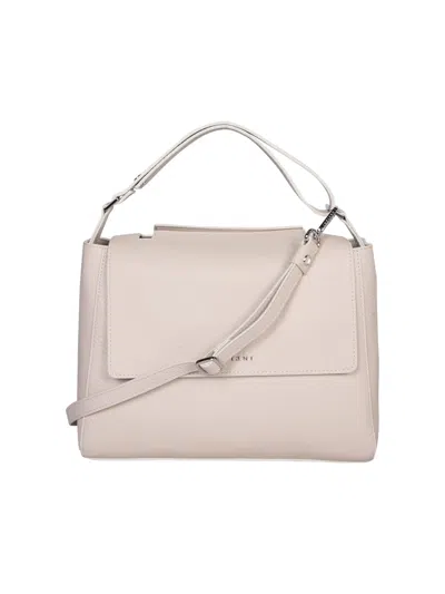 Orciani Sveva Soft Medium Ivory Bag In White