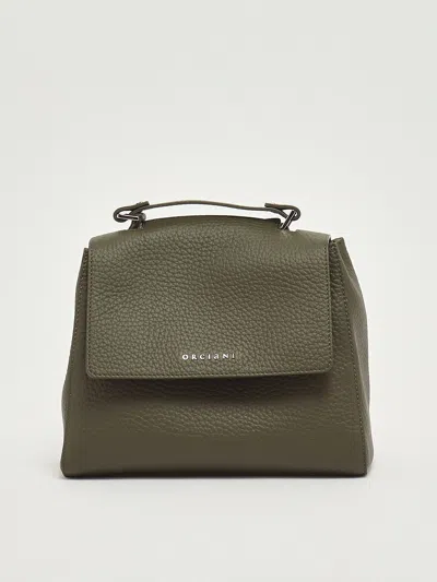 Orciani Sveva Soft Piccola Con Tracolla Shopping Bag In Green