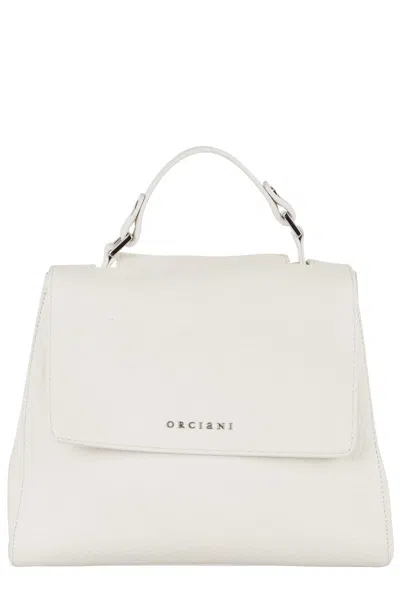 Orciani Sveva Soft S Bag In Textured Granta Leather