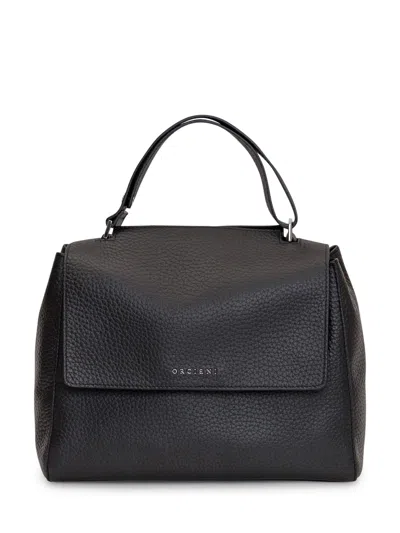 Orciani Sveva Soft Shoulder Bag In Nero