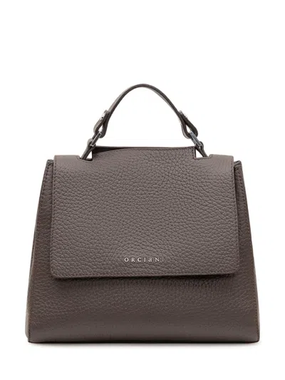 Orciani Sveva Soft Shoulder Bag In T.moro