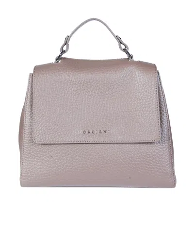 Orciani Sveva Soft Small Handbag In Nude