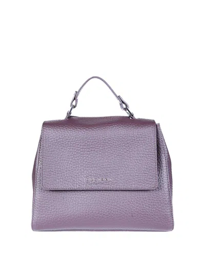 Orciani Sveva Soft Small Handmade In Leather In Dark Red