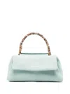 Orciani Light Blue Sveva Medium Satchel In Blue