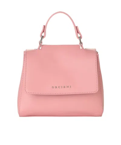 Orciani Sveva Vanity Mini Leather Handbag With Shoulder Strap