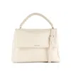 Orciani Sveva Xl Sense Scooby Aqua White Leather Shoulder Bag With Shoulder Strap In White