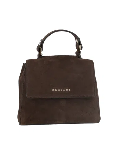 Orciani Sveva Xs Nabucco Nubuck Leather Bag In Brown
