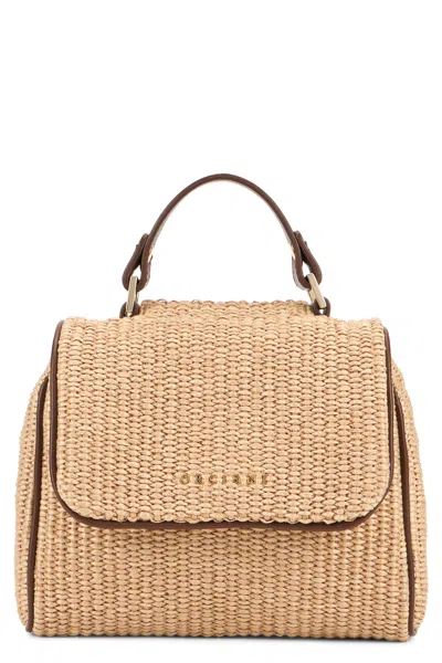 Orciani Sveva Zanzibar Midi Shoulder Bag In Brown
