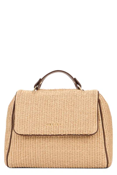 Orciani Sveva Zanzibar Mini Handbag In Brown