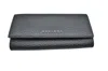 Orciani Textured Black Wallet With Fold-over Design In Black
