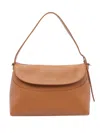 Orciani Textured Flap Shoulder Bag In Brown