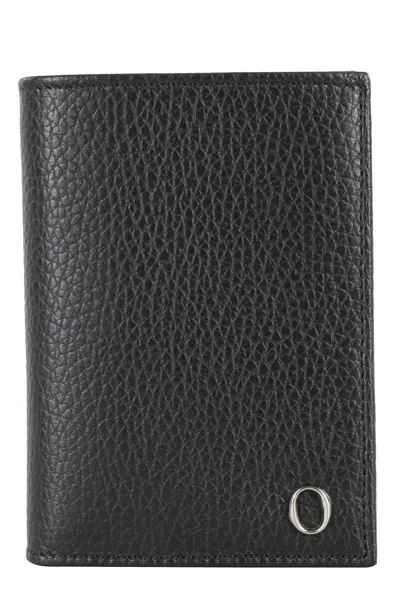 ORCIANI TEXTURED LEATHER VERTICAL WALLET