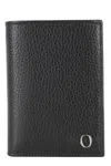 Orciani Textured Leather Vertical Wallet In Black
