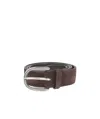Orciani Textured-buckle Belt In Multi