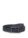 Orciani Textured-finish Belt In Blue