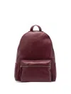 Orciani Top-handle Leather Backpack In Red