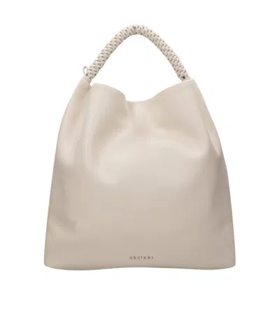 Orciani Top Handle Shoulder Bag In Nude