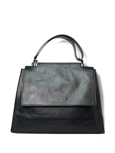 Orciani Top-handle Sveva M Gotham Shoulder Bag In Black