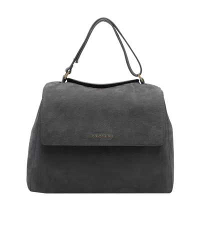 Orciani Top-handle Shoulder Bag In Black