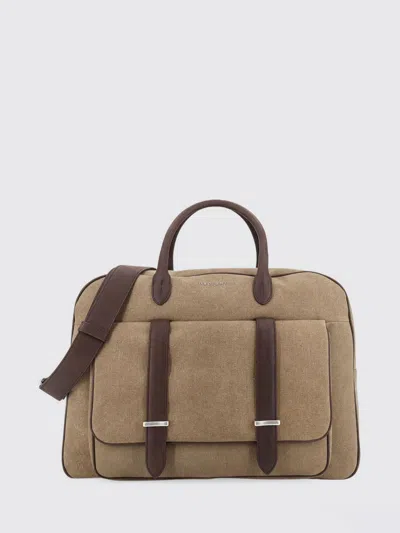 Orciani Jones Suede Travel Bag In White