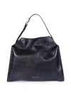 Orciani Trinity M Lagoon Grained Leather Shoulder Bag In Pattern