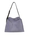 Orciani Trinity Peach Small Shoulder Bag In Blue