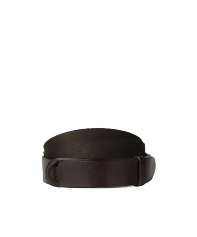 Orciani Unbuckled Belt In Brown