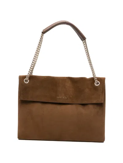 Orciani Venus Shoulder Bag In Orange