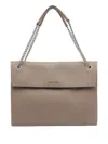 Orciani Venus Soft Midi Shoulder Bag In Neutral