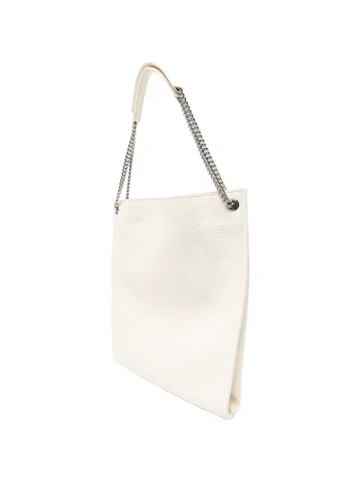 Orciani Venus Soft Shoulder Bag In White