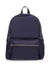 Orciani Versatile Mini Backpack With Front Zip Pocket In Navy