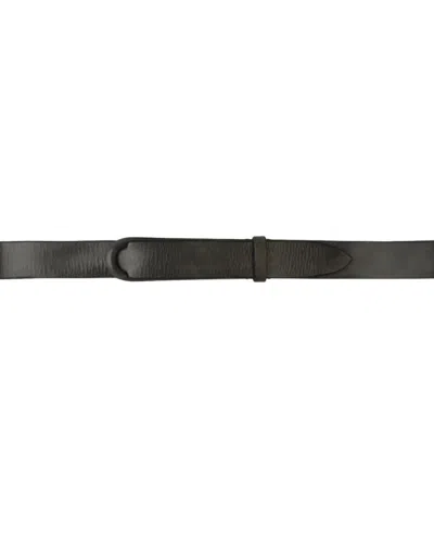 Orciani Vintage Calfskin No-buckle Men's Belt In Black