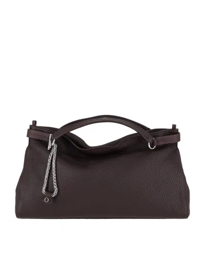 Orciani Virgo M Soft Leather Bag In Red