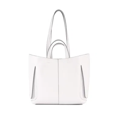 Orciani Vulona Couture Leather Shopper In White
