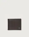 Orciani Hammered-leather Wallet In Brown