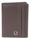 Orciani Logo-plaque Leather Cardholder In Brown