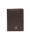 Orciani Logo-plaque Leather Cardholder In Brown