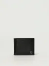 Orciani Logo-plaque Bifold Wallet In Black