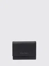 Orciani Wallet  Woman Color Black In Animal Print