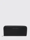 Orciani Zip Compartments Wallet In Purple