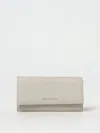 Orciani Flap Textured Finish Zip Purse
