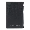 Orciani Sleek Leather Wallets Card Slots In Black