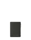 Orciani Sleek Leather Wallets Card Slots In Black