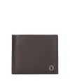 Orciani Hammered-leather Wallet In Black