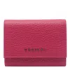 Orciani Textured Finish Wallet With Unique Texture In Purple