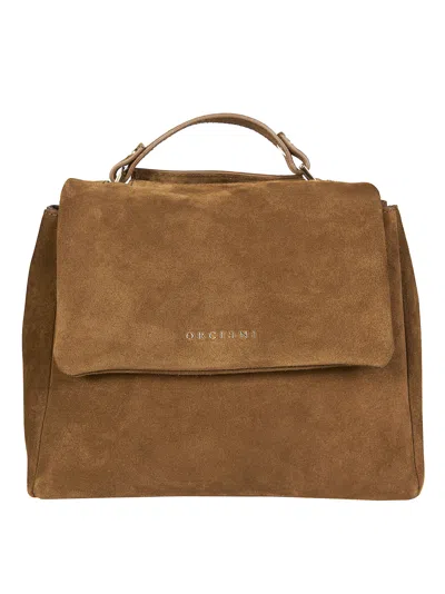 Orciani Warm Brown Sveva S Small Handbag