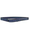 Orciani Concealed Leather Belt In Blue